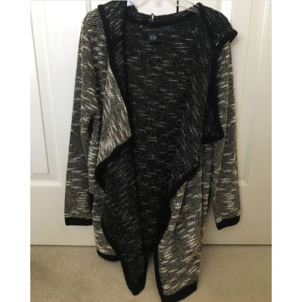 BCBG cardigan reversible sweater